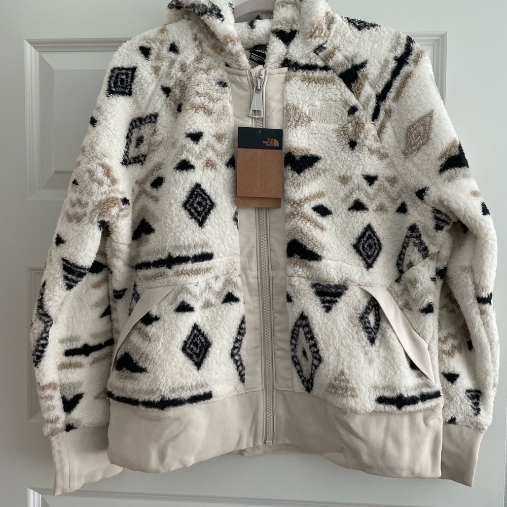 North Face Fleece tribal zip up